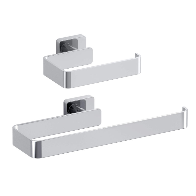 Blaze 2 - Piece Bathroom Hardware Set, Chrome