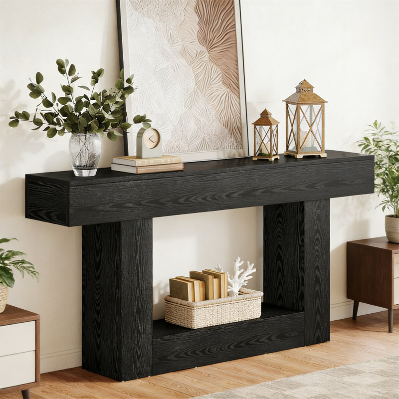 160cm Console Table, Black