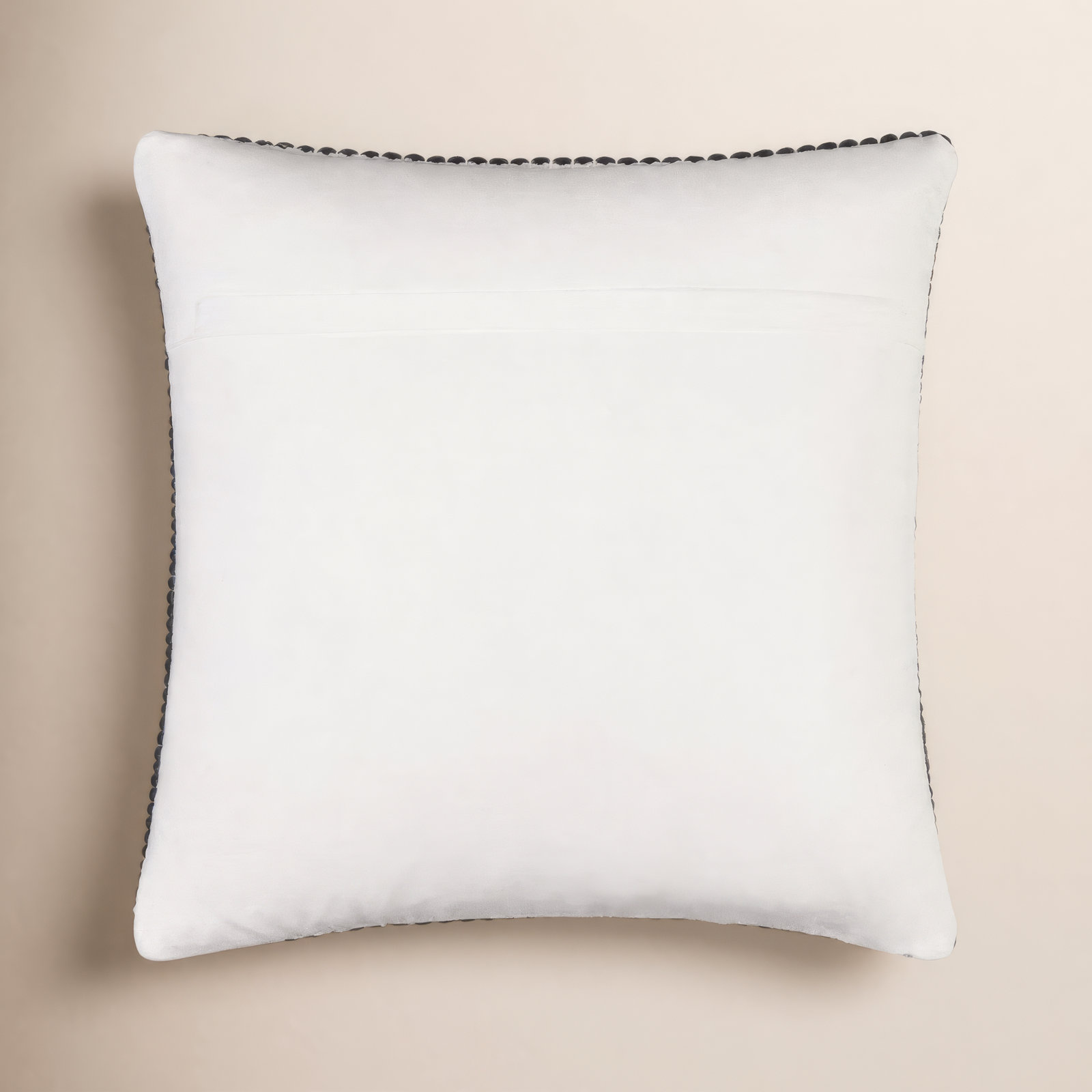 Waverly Wool Pillow Cover, Black, Polyester/Polyfill, 18" x 18"