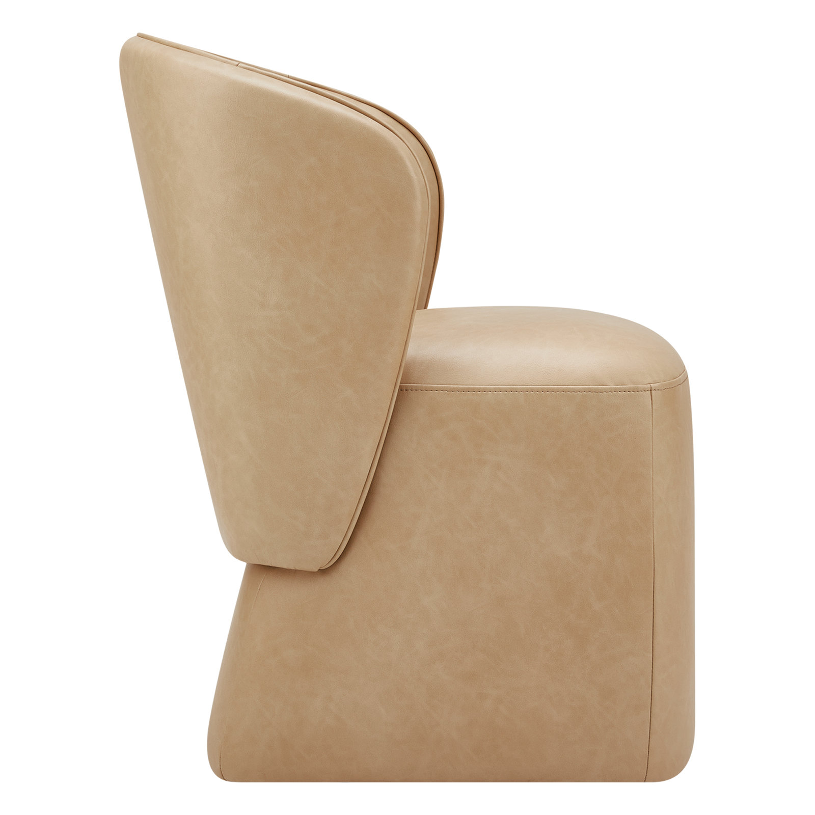 Niha Swivel Upholstered Dining Chair, Tan