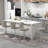 Swivel Upholstered Velvet Adjustable Height Counter Stool