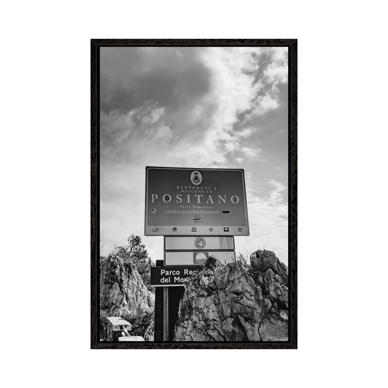 Positano XV by Bethany Young - Print on Canvas, Black Framed, 66.04cm H x 45.72cm W x 3.81cm D