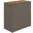 17-Gallon Small Deck Box, Wicker Outdoor Storage Box With Acacia Wood Top For Patio Cushions And Garden Tools, Teak-157879052