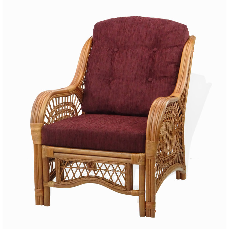 Fauteuil d'appoint Malibu Lounge Living, Bourgogne