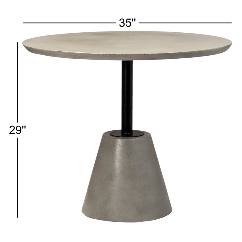 Carigan Concrete Outdoor Bistro Table