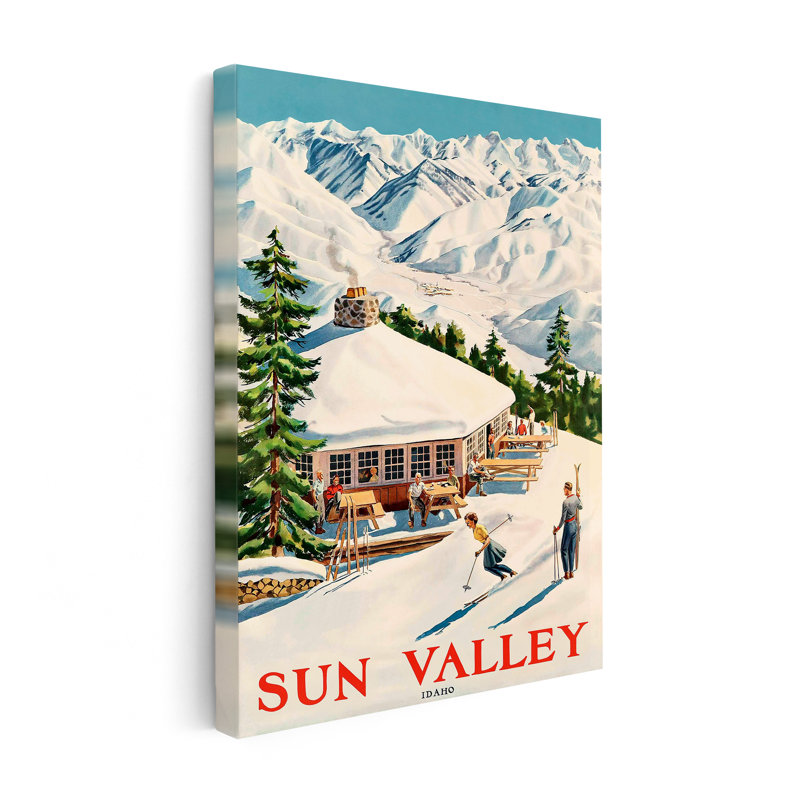 Sun Valley, Canvas, White Framed, 08"H x 10"W