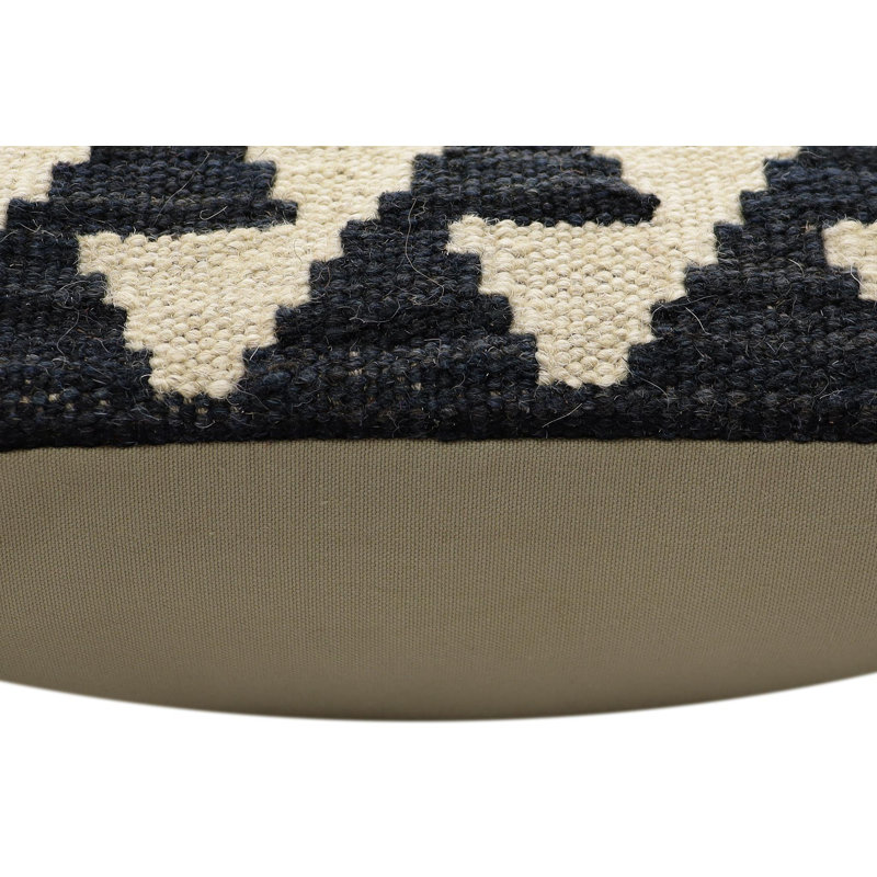100% Wool Throw Square Pillow Cover & Insert