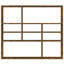 Ramus 10 Piece Wood Accent Shelf-846722140