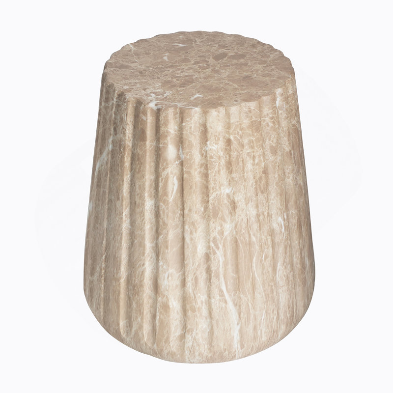 Table d'appoint d'extérieur Cleme, Doré