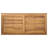vidaXL Table Brown 37.40 x 17.72 x 15.75 in Solid Teak Wood