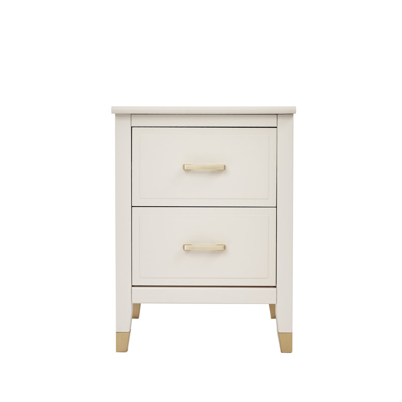 Dibble 45cm W Bedside Table, White