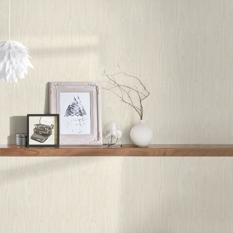 Averie 10.05m x 70cm Matte Wallpaper Roll, Cream