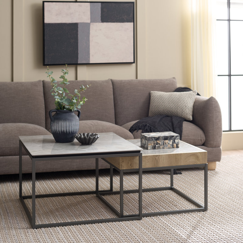 Syd Nesting Coffee Tables, Gray