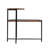 Small Coffee Tables 2-tier Modern Sofa Side Table with Wood Storage Shelf Living Room End Tables Nightstands (Walnut Brown)