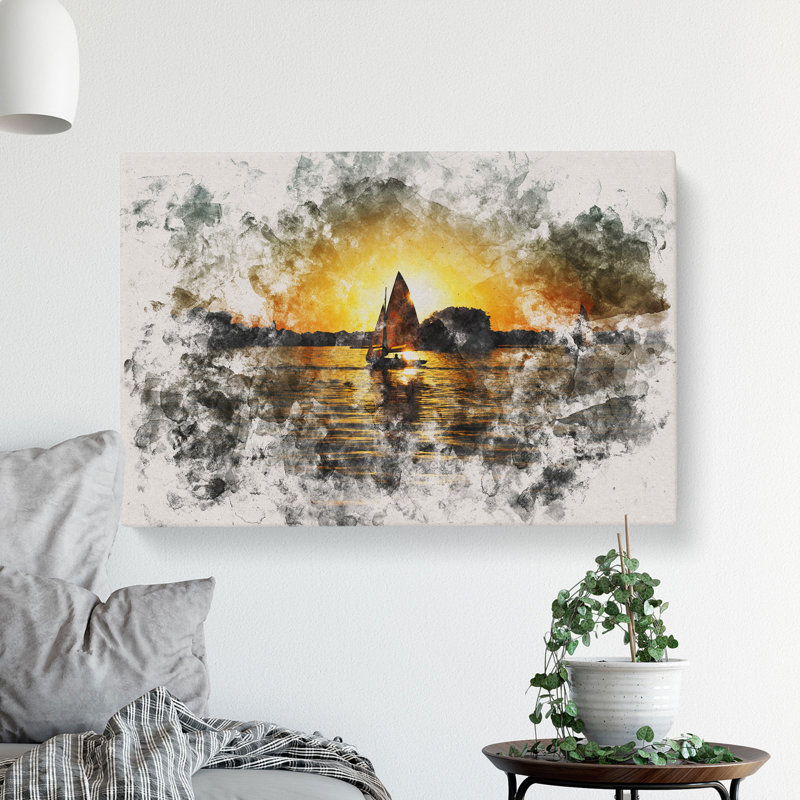 Sailing Boat Vol.4 - Wrapped Canvas Print, 40cm H x 60cm W x 3cm D