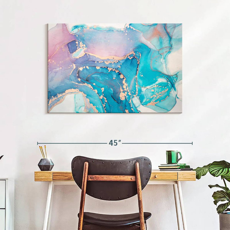 Taches pastel dorées Avery, H 26 po x l 39 po