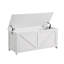 Banc de rangement pour hall d'entrée rétro avec plateau rabattable-1066027204