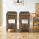 24" Tall Rustic Solid Wood End Table With Built-In Power Outlet And USB Port