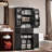 Remonica Four Door Bathroom Cabinet with A Drawer