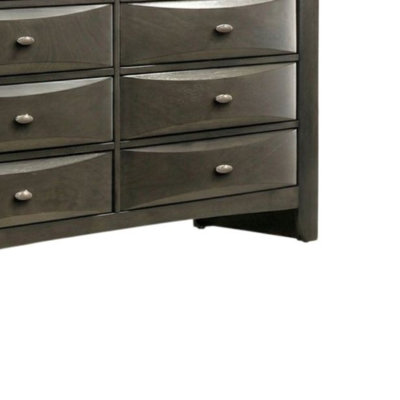 Mackenzie 8-Drawers 58.5 in. Gray Dresser