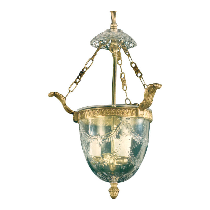 Cowarts 3 - Light Urn Pendant, French Gold