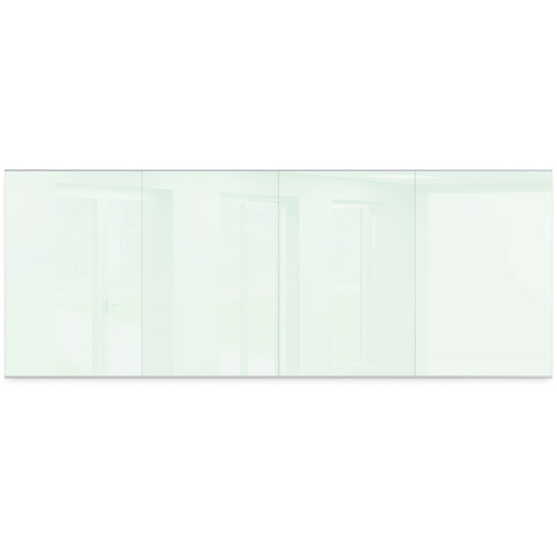 Unity Full Wall Mounted Magnetic Glass Board, 72" x 144"
