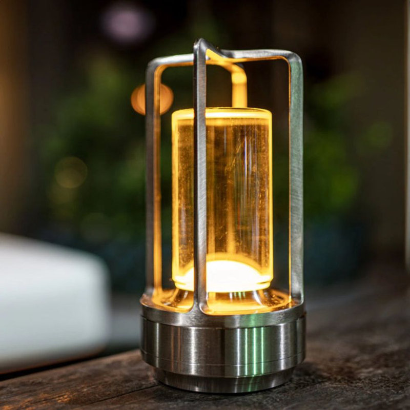 Lampe de table Lumina Lantern, Argent argent