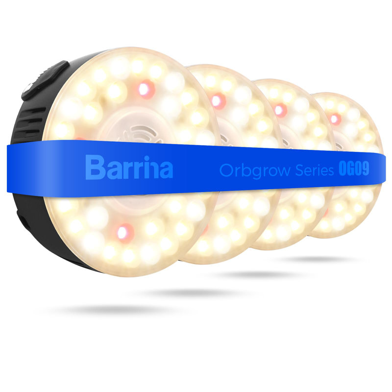 Barrina Orbgrow Og09 Puck Led Grow Light avec 660nm Leds rouges, 4 paquets, noir