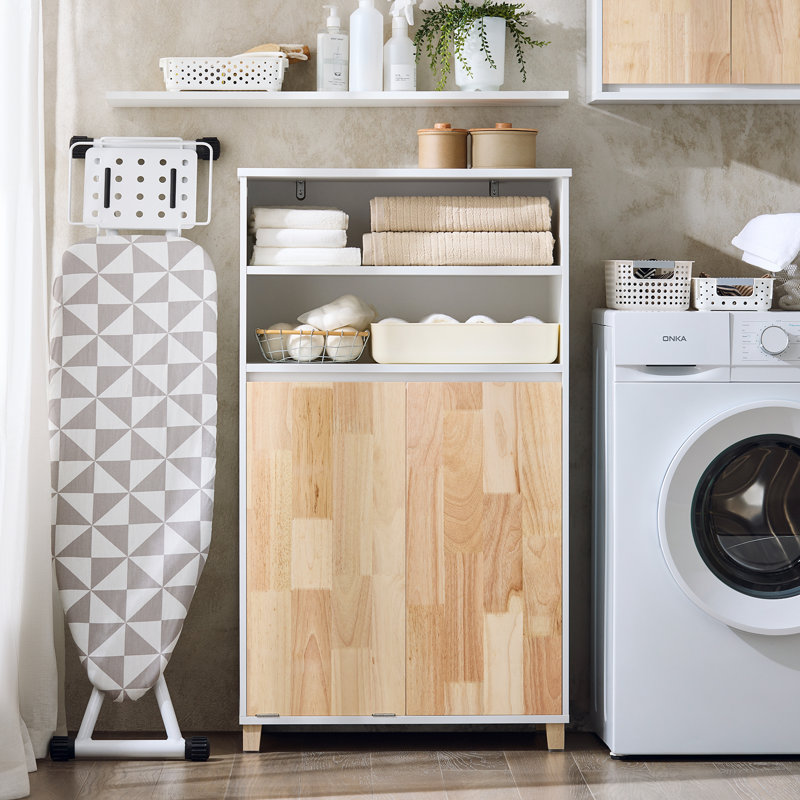 Wood Cabinet Laundry Hamper