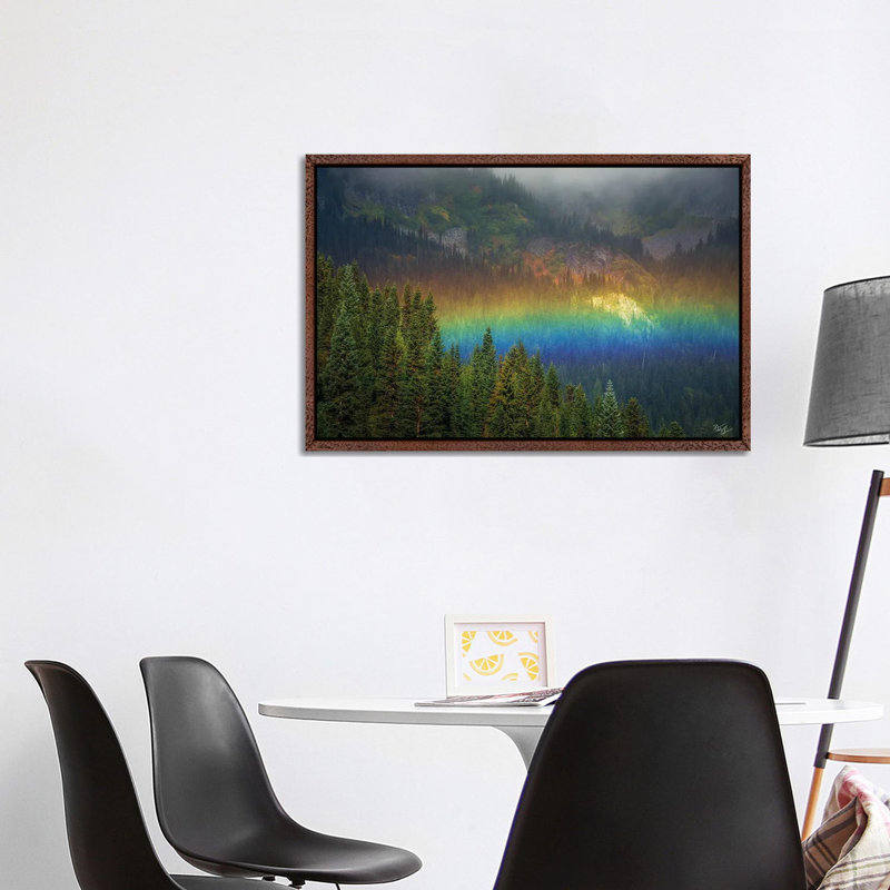 Rainier Rainbow by Peter Coskun - Floater Frame Gallery-Wrapped Canvas Giclée on Canvas, 66.04 cm H x 45.72 cm W x 1.91 cm D