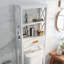 Armoire de rangement au-dessus de la toilette avec un tiroir et 2 tablettes