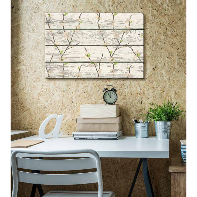 Motif de fleur de cerisier en fleurs, H 24 po x l 36 po
