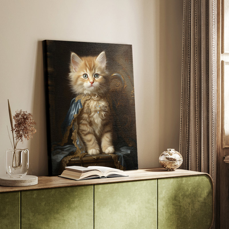 ANIMALS Series CXCII - Toile tendue avec châssis Premium - Prêt à être accroché, H 18 po x l 12 po