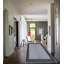 Plain Rug with Greek key Bordered Gel backed Rug Allissia Grey/Black Rug-2022647882