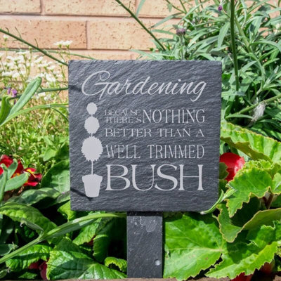 Slaton Stone Plants & Flowers Garden Sign