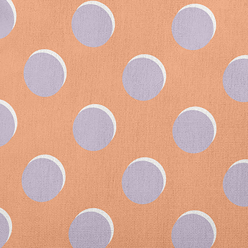 16" Orange Polka Dot Square Polyester Indoor/Outdoor Pillow