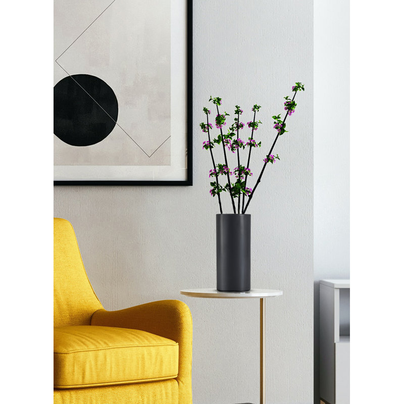 Vase de table en céramique noir 8 "Veto