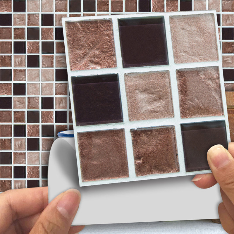 European Marble Mosaic 3D Self-Adhesive Wall Tiles