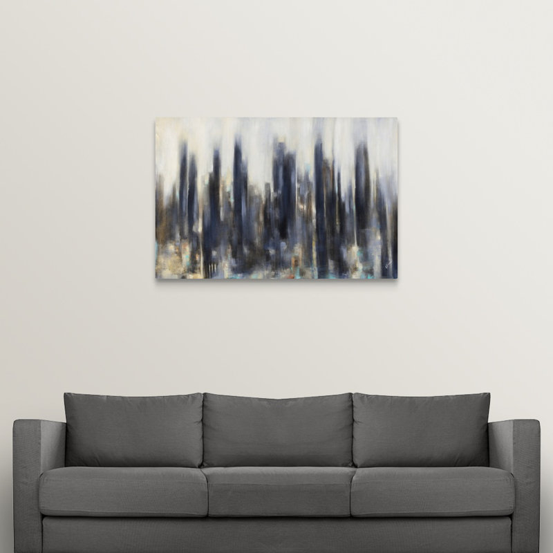 « ascendant hauters », peinture sur toile, Toile tendue, H 32 po x l 48 po x p 1,25 po