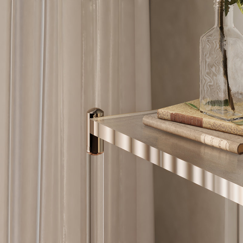 Rolands 52'' Glass Top Console Table