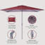 Shinetta 6,5 x 10 pi Parasol carré-910630945