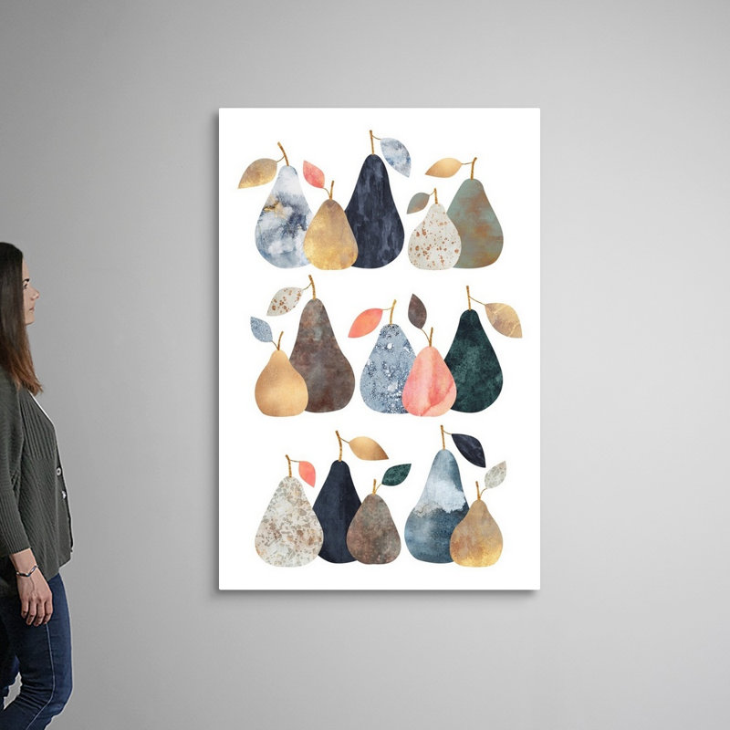 " Pears " Painting Print, Wrapped Canvas, 60" H x 40" W x 1.25" D