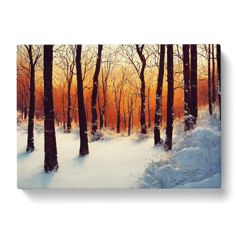 Miraculous Winter Forest - Wrapped Canvas, 35cm H x 50cm W x 3cm D