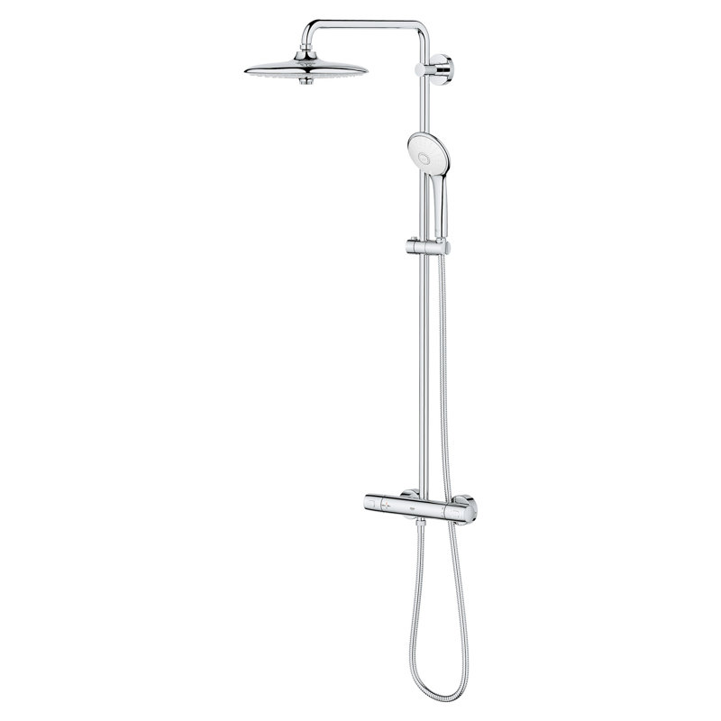 Euphoria 260 CoolTouch Thermostatic Shower System, StarLight Chrome
