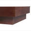 Table basse avec rangement en bois d'acacia italien rétro style Mid-Century, bois massif, rangement pratique
