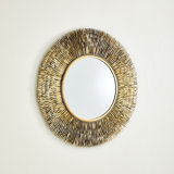 Quill Burst Circle Steel Mirror