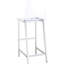 Transparent et tabourets de bar (de 2). Design tendance avec base. Corps en acrylique pour le style. H 46 po x l 21 po x P 17 po 2 tabourets. Largeur moderne. Siège confortable. 46 po x 21 po x 17 po, assise 30 po x 14,5 po-2035648160