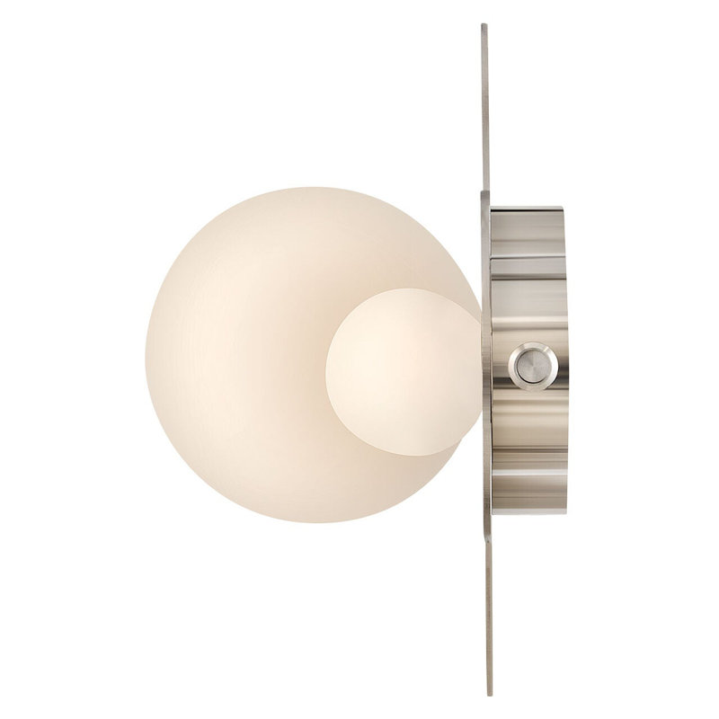 Rhea 5.25" 3 - Light LED Bath Sconce by Lisa McDennon, Polished Nickel