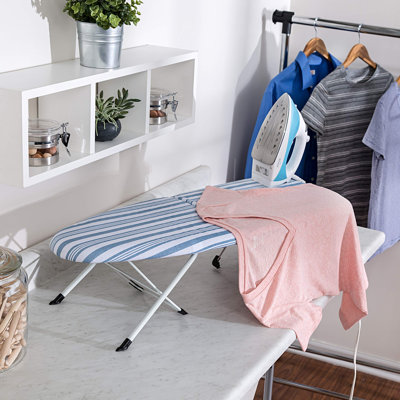 Extra-Wide Portable Magnetic Ironing Mat Blanket. Cotton Laundry Pad For T