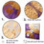 Or lunaire doré et mauve I sur impression sur toile-1017174695-1017174692